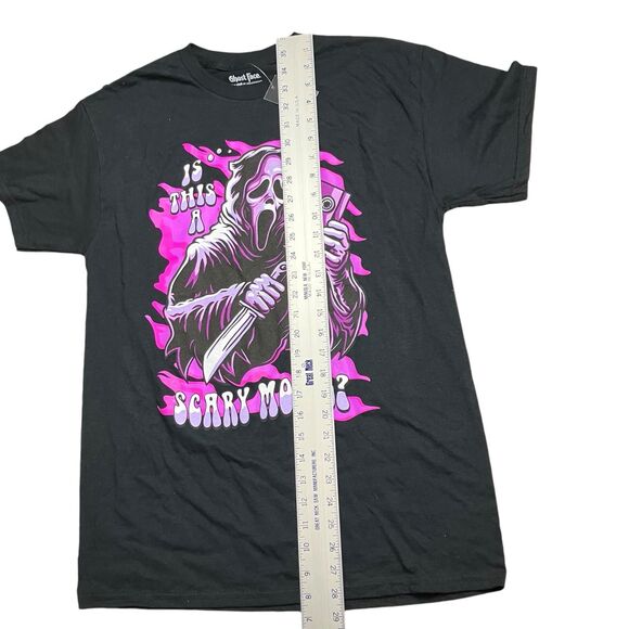 Scary Movie Ghostface Graphic Tee M Black Halloween Purple Horror Spooky - Picture 3 of 8